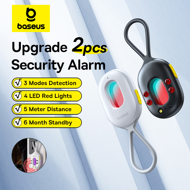 Home Security Front Door Camera - Baseus 2PCS Security Alarm Detector อัพเกรดเซ็นเซอร์ป้องกันเสียงสําหรับกล้องประตูหน้าต่าง