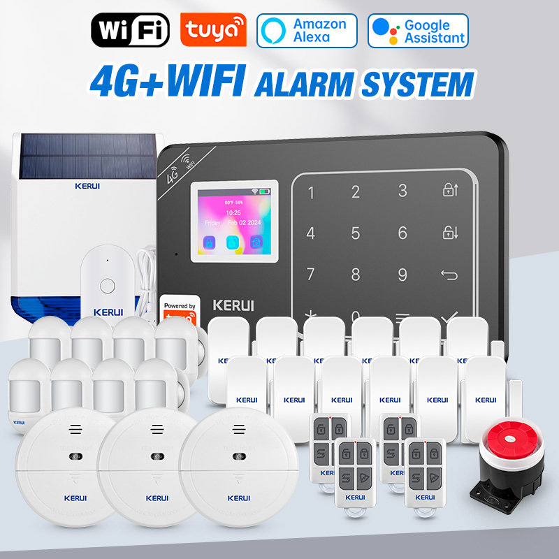 Sim Gsm Alarm - ระบบเตือนภัย KERUI GSM 4G WiFi สำหรับบ้าน