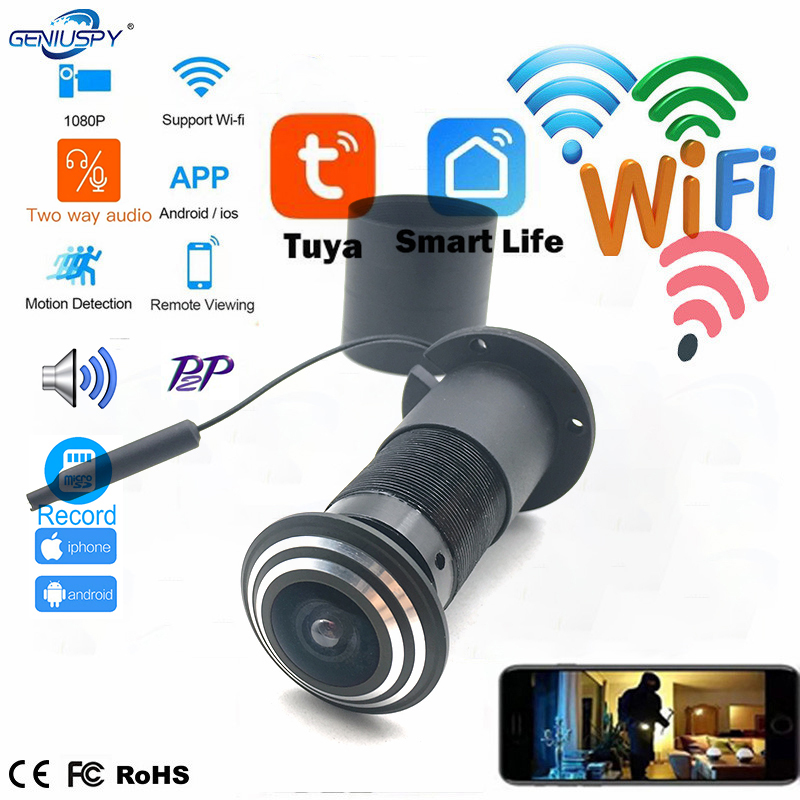 1080P Mini Wifi Peephole ประตู - Home Security Front Door Camera บทวิจารณ์และราคา