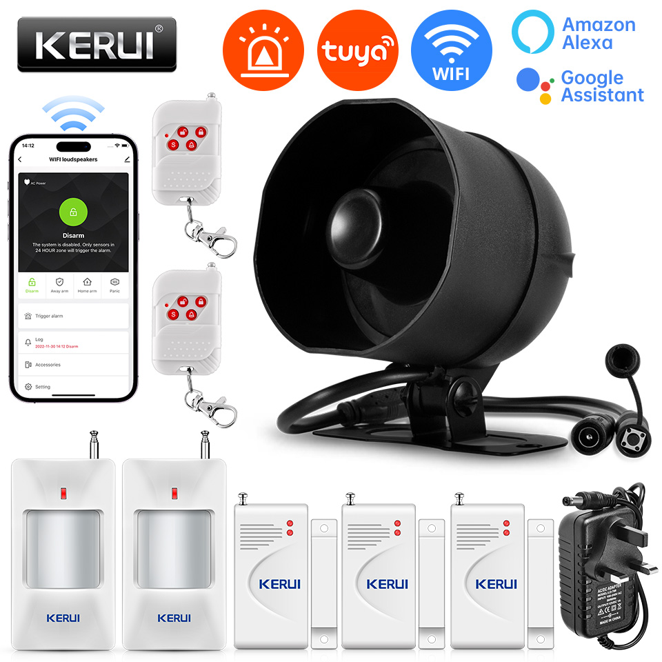 KERUI 120dB ระบบเตือนภัยไซเรน  - Sim Gsm Alarm บทวิจารณ์และราคา