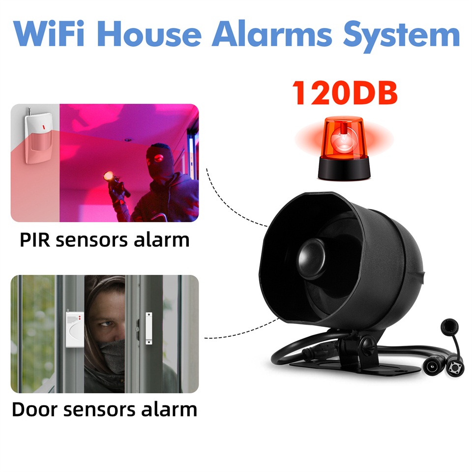 KERUI 120dB ระบบเตือนภัยไซเรน  - Sim Gsm Alarm บทวิจารณ์และราคา