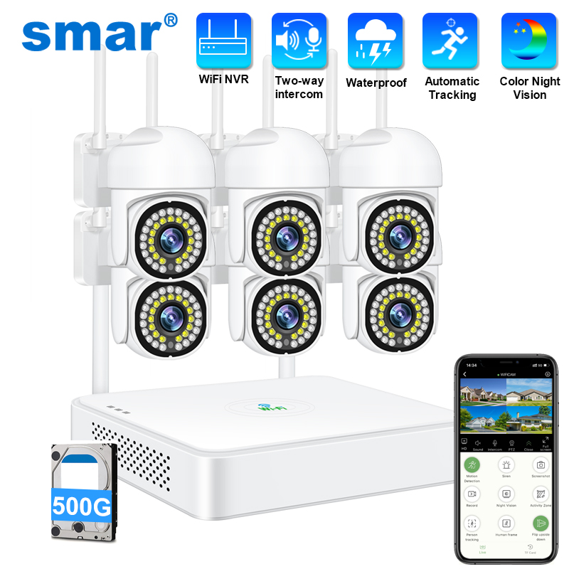 สมาร์ 3MP กล้องวงจรปิดไร้สายระ - Sim Gsm Alarm บทวิจารณ์และราคา