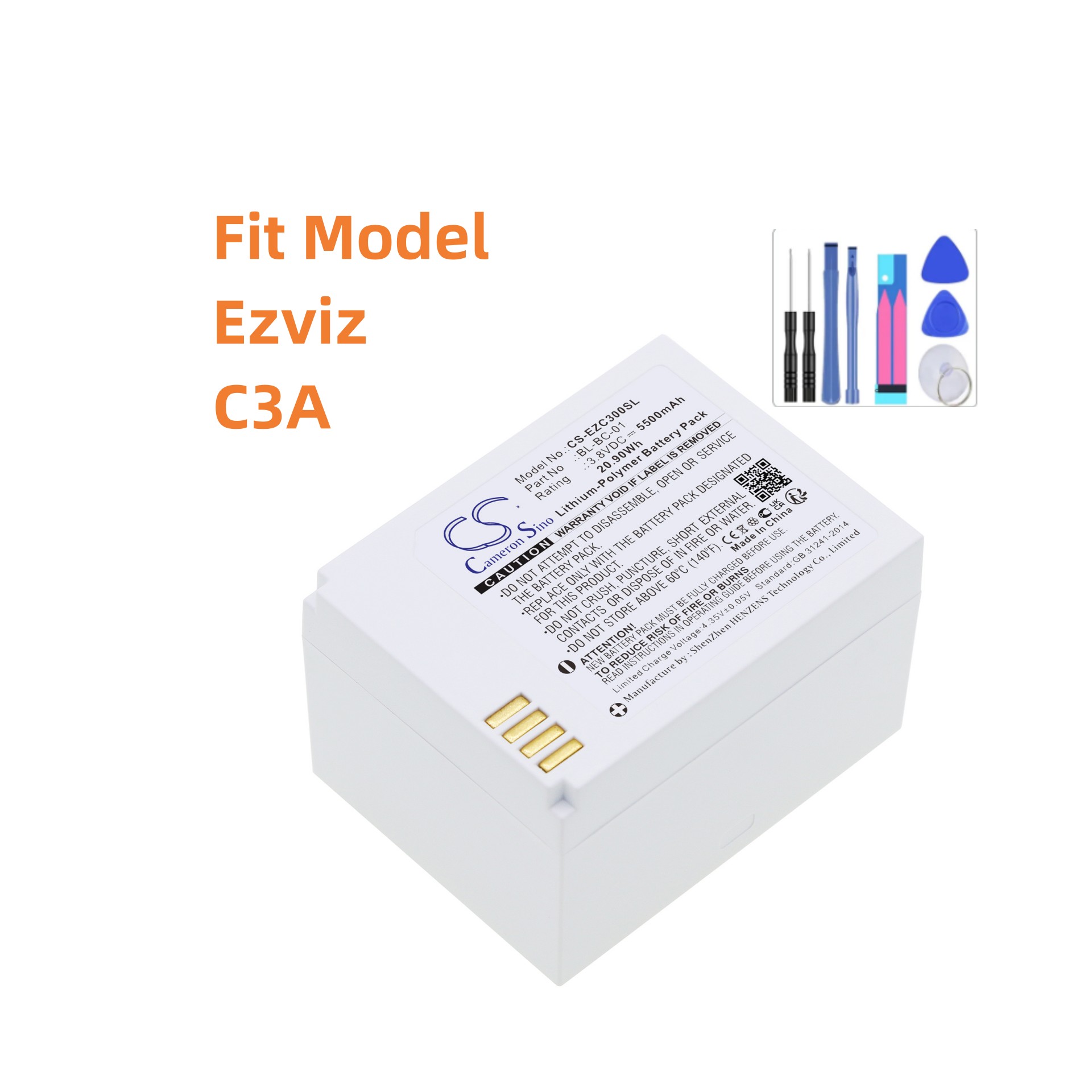 แบตเตอรี่ทดแทนสำหรับ Ezviz:BL- - Home Security Battery Replacement บทวิจารณ์และราคา